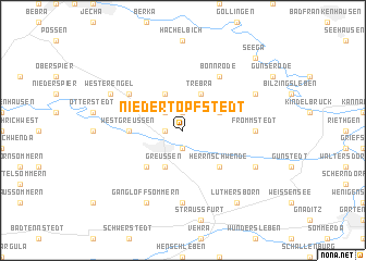 map of Niedertopfstedt