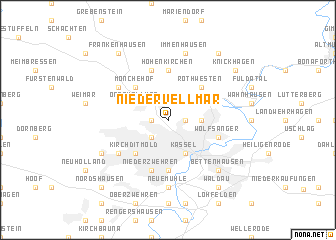 map of Niedervellmar