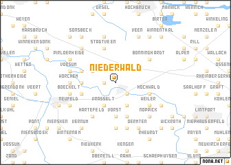 map of Niederwald