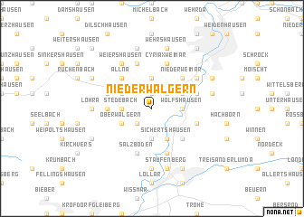 map of Niederwalgern