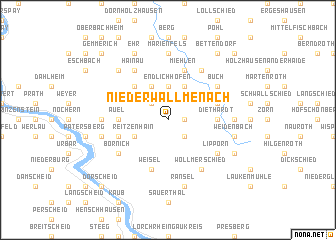 map of Niederwallmenach