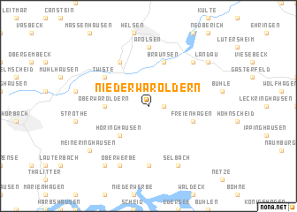 map of Nieder-Waroldern