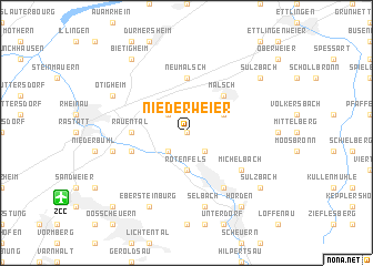 map of Niederweier