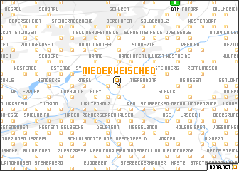 map of Nieder Weisched