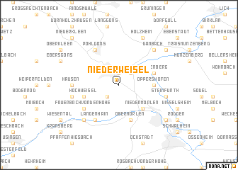 map of Nieder Weisel