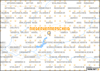 map of Niederwennerscheid