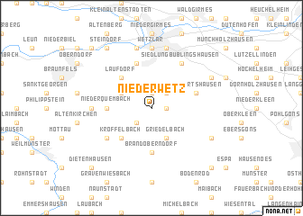 map of Niederwetz