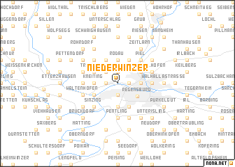 map of Niederwinzer