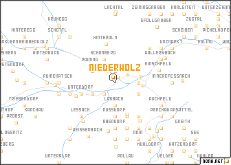 map of Niederwölz