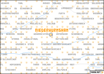 map of Niederwurmsham