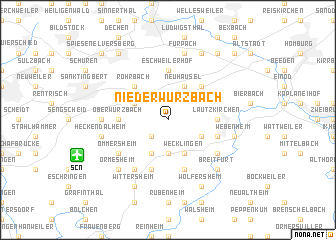 map of Niederwürzbach