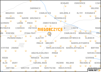 map of Niedobczyce