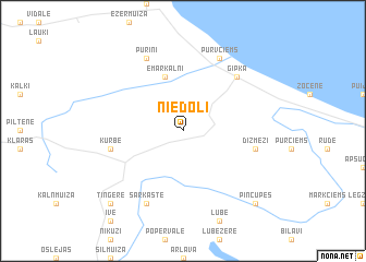 map of Niedoli