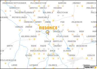 map of Niedomice