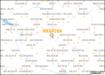 map of Niedrzew