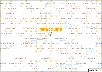 map of Niedrzwice