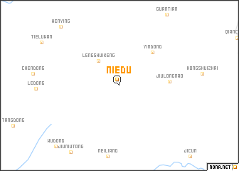 map of Niedu