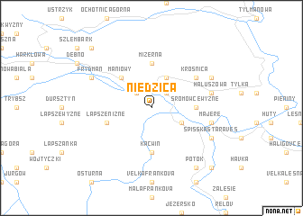 map of Niedzica
