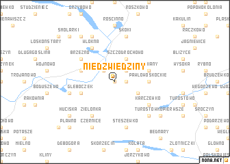 map of Niedźwiedziny