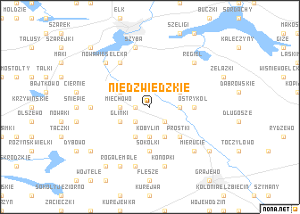 map of Niedźwiedzkie