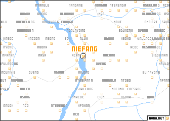 map of Niefang