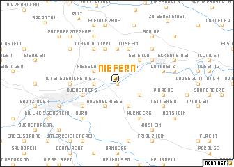 map of Niefern