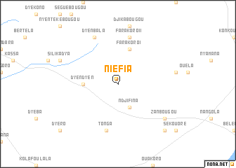 map of Niéfia