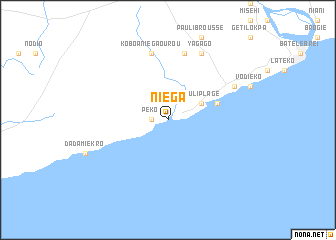 map of Niéga