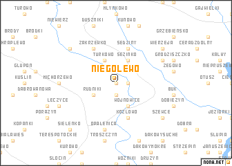 map of Niegolewo