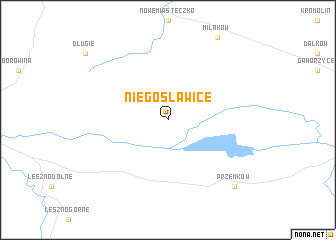 map of Niegosławice