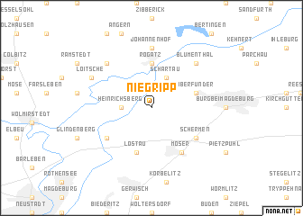 map of Niegripp