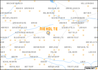 map of Nieholte