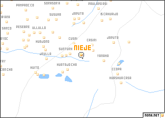 map of Nieje
