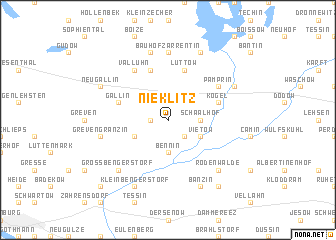 map of Nieklitz