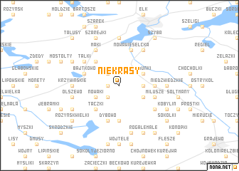 map of Niekrasy