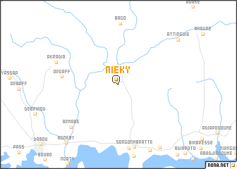 map of Niéky