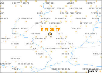 map of Nieławice