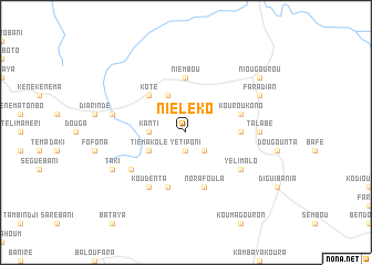 map of Niéléko