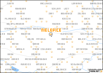 map of Nielepice