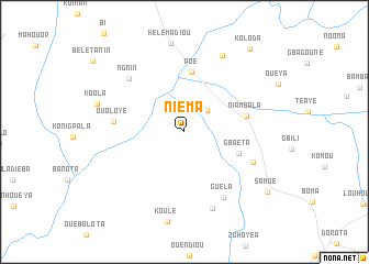map of Niéma