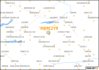 map of Niemczyn