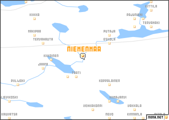 map of Niemenmaa