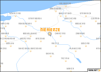 map of Niemierze