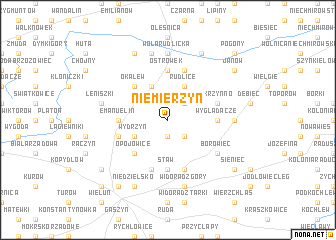 map of Niemierzyn