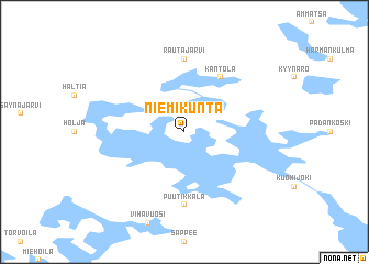 map of Niemikunta