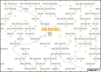 map of Niemirów