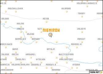 map of Niemirów