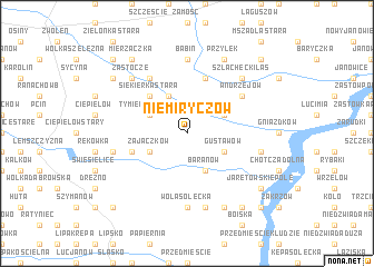 map of Niemiryczów