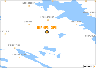 map of Niemisjärvi