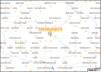 map of Niemojewice